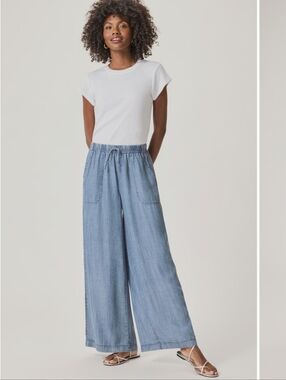 Splendid Angie Indigo Palazzo Wide Leg Pants